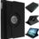 iPad Pro Leather Case, 360°Rotating iPad Pro Cases Magnet